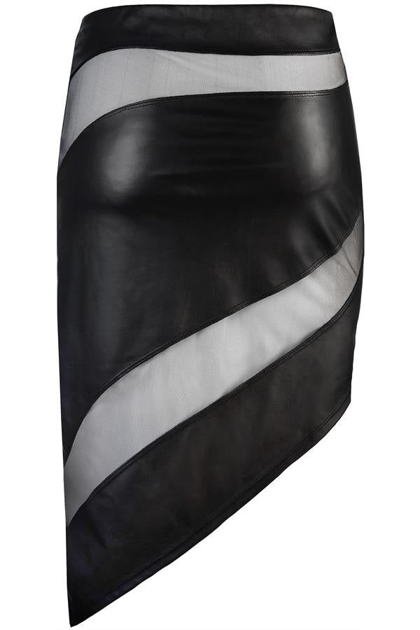 Axami 10589 Latex Skirt Asymm Saturday Night