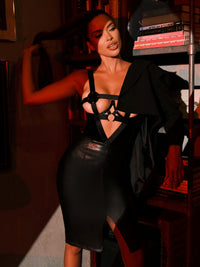 Erotic Caged Open Cups Teddy