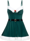 Holiday Vixen Christmas Padded Cups Babydoll Dress