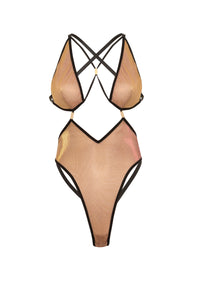 Jade Shine Cage Teddy Light Iridescent/ Black