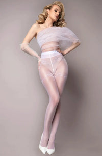 Ballerina Secret 580 Tights Pantyhose White