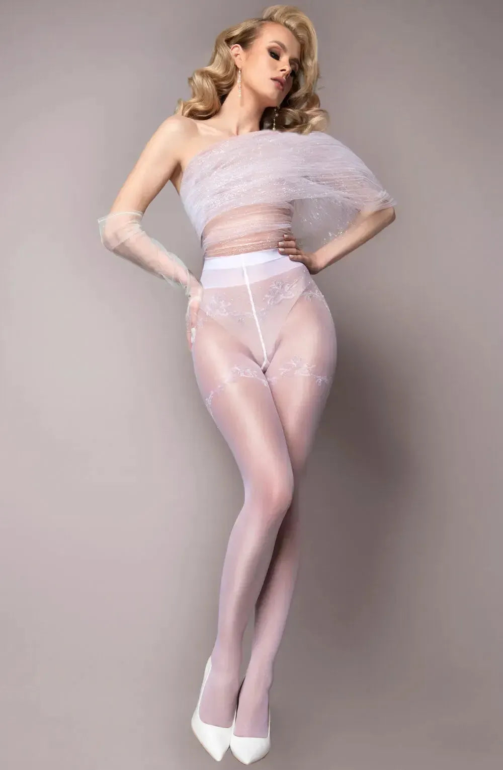 Ballerina Secret 580 Tights Pantyhose White