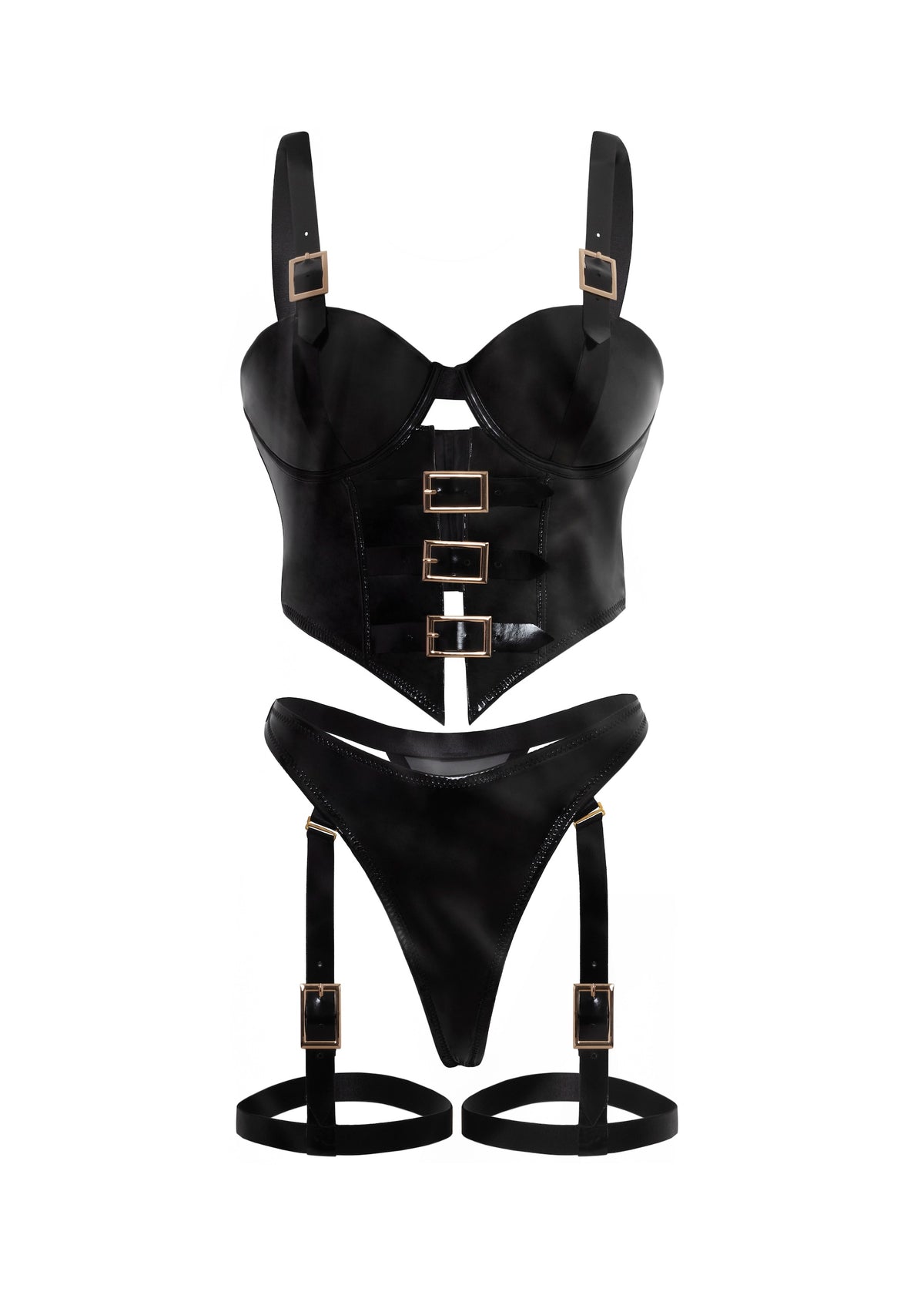 Unleashed Buckles Bustier