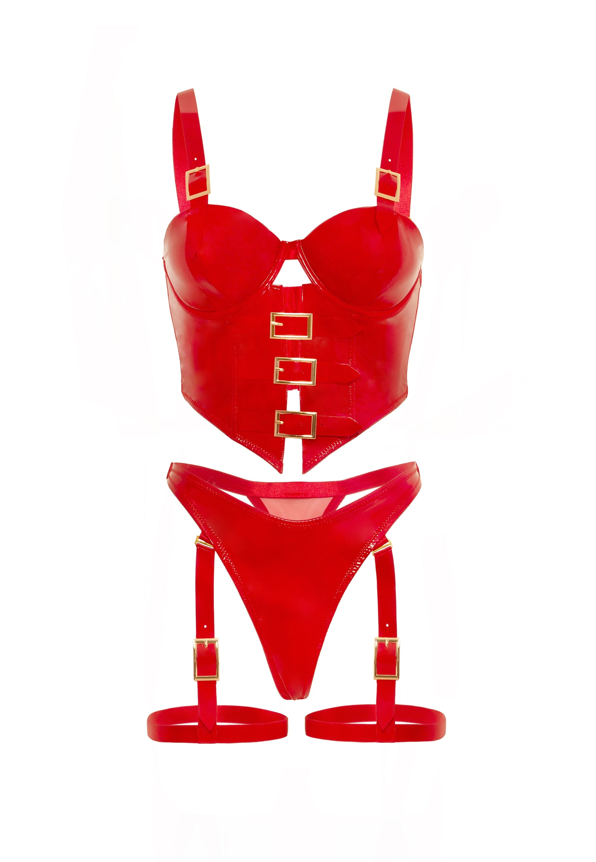 Unleashed Buckles Bustier