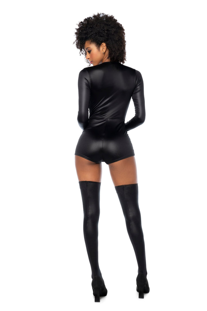 Mapale Sexy Sultry Swat Officer Jumpsuit Police Costume