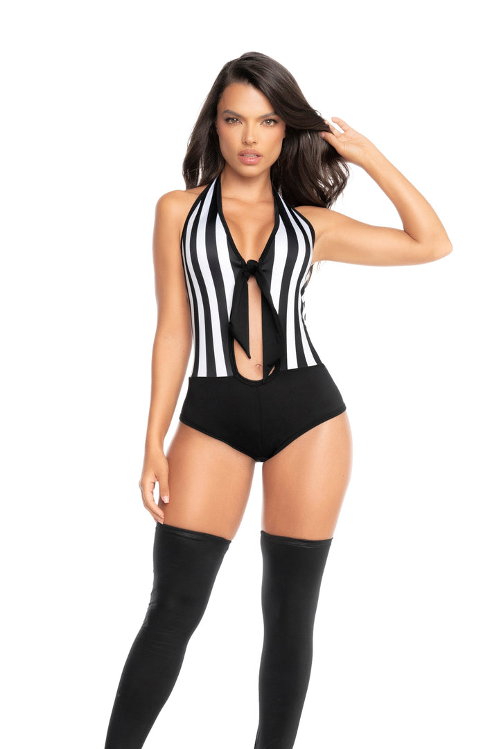 Mapale Sexy Referee Costume Bodysuit-Rebel Romance