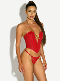 Chained Bustier Set