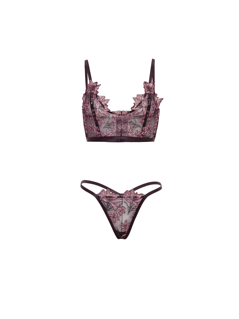 Adela Floral Bustier Set