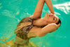 Mapale One Piece Swimsuit Shiny Snake Print Golden Hour-Rebel Romance