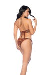Mapale One Piece Swimsuit Shiny Snake Print Golden Hour-Rebel Romance
