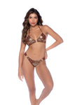 Mapale Two Piece Swimsuit Gold Snake Print Bikini Set Golden Hour-Rebel Romance