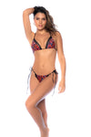 Mapale Two Piece Swimsuit Bikini Set Fire Leopard Print-Rebel Romance