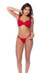 Mapale Two Piece Swimsuit Classic Bikini Set Red-Rebel Romance