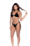 Mapale Two Piece Swimsuit Triangle Bikini Set Black-Rebel Romance