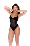 Mapale One Piece Swimsuit Lace Up Back Black-Rebel Romance