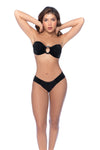 Mapale Two Piece Swimsuit Bandeau Bikini Set Black-Rebel Romance