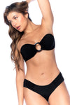 Mapale Two Piece Swimsuit Bandeau Bikini Set Black-Rebel Romance