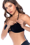 Mapale Two Piece Swimsuit Bandeau Bikini Set Black-Rebel Romance