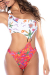 Mapale One Piece Swimsuit Tropical Print-Rebel Romance