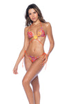 Mapale Two Piece Swimsuit Bikini Blushing Bloom Crochet Print-Rebel Romance