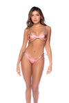Mapale Two Piece Swimsuit Bikini Set Shiny Western Pink-Rebel Romance