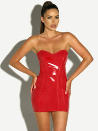 Oh la la Cheri Rider Vinyl Bustier Dress