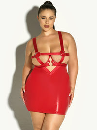 Erotic Caged Open Cups Babydoll