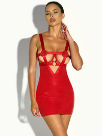 Erotic Caged Open Cups Babydoll