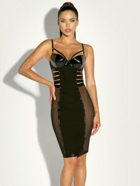 Caged Sheer Dress