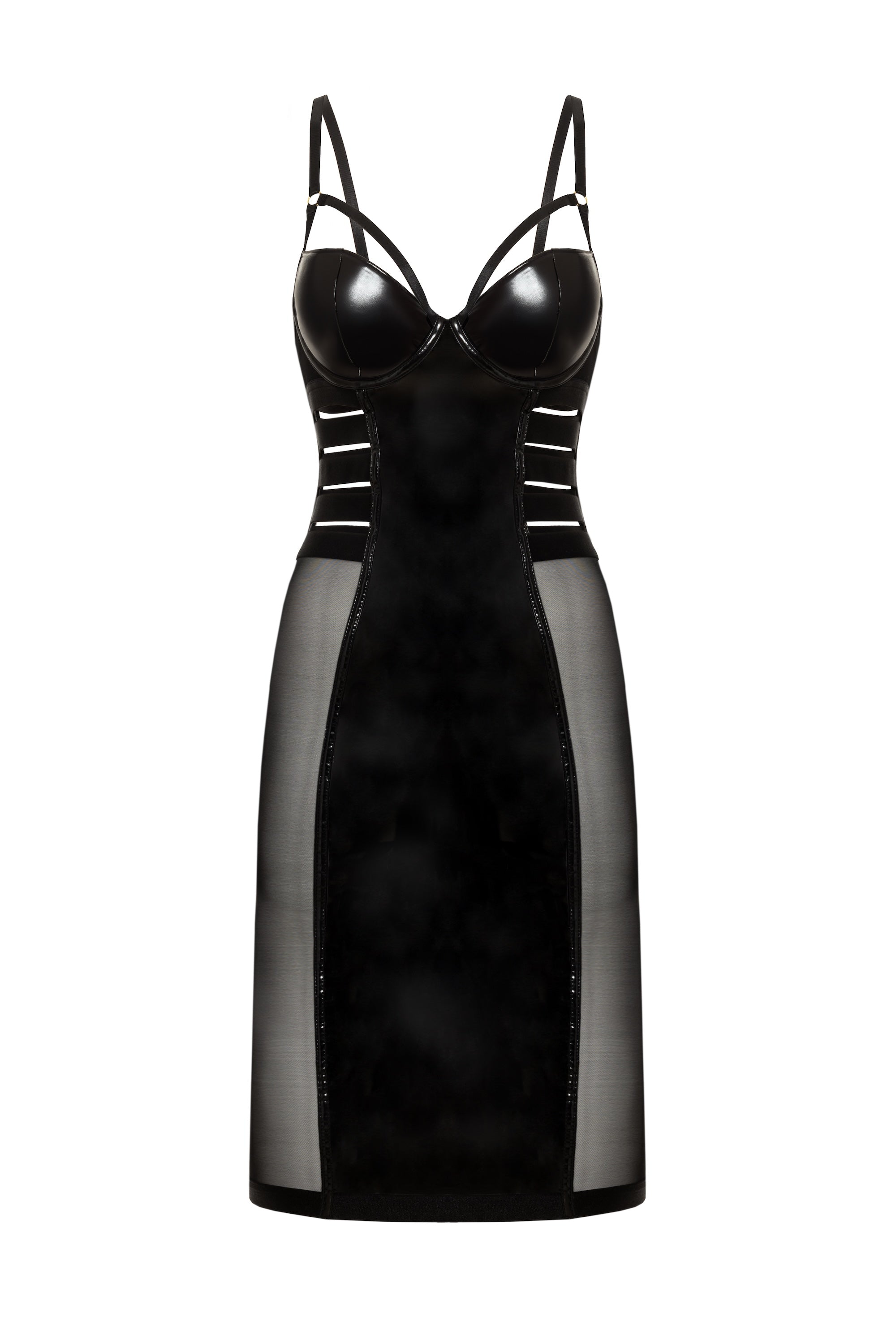 Caged Sheer Dress