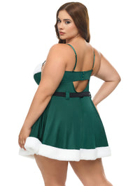 Vixen Christmas Padded Cups Babydoll Dress