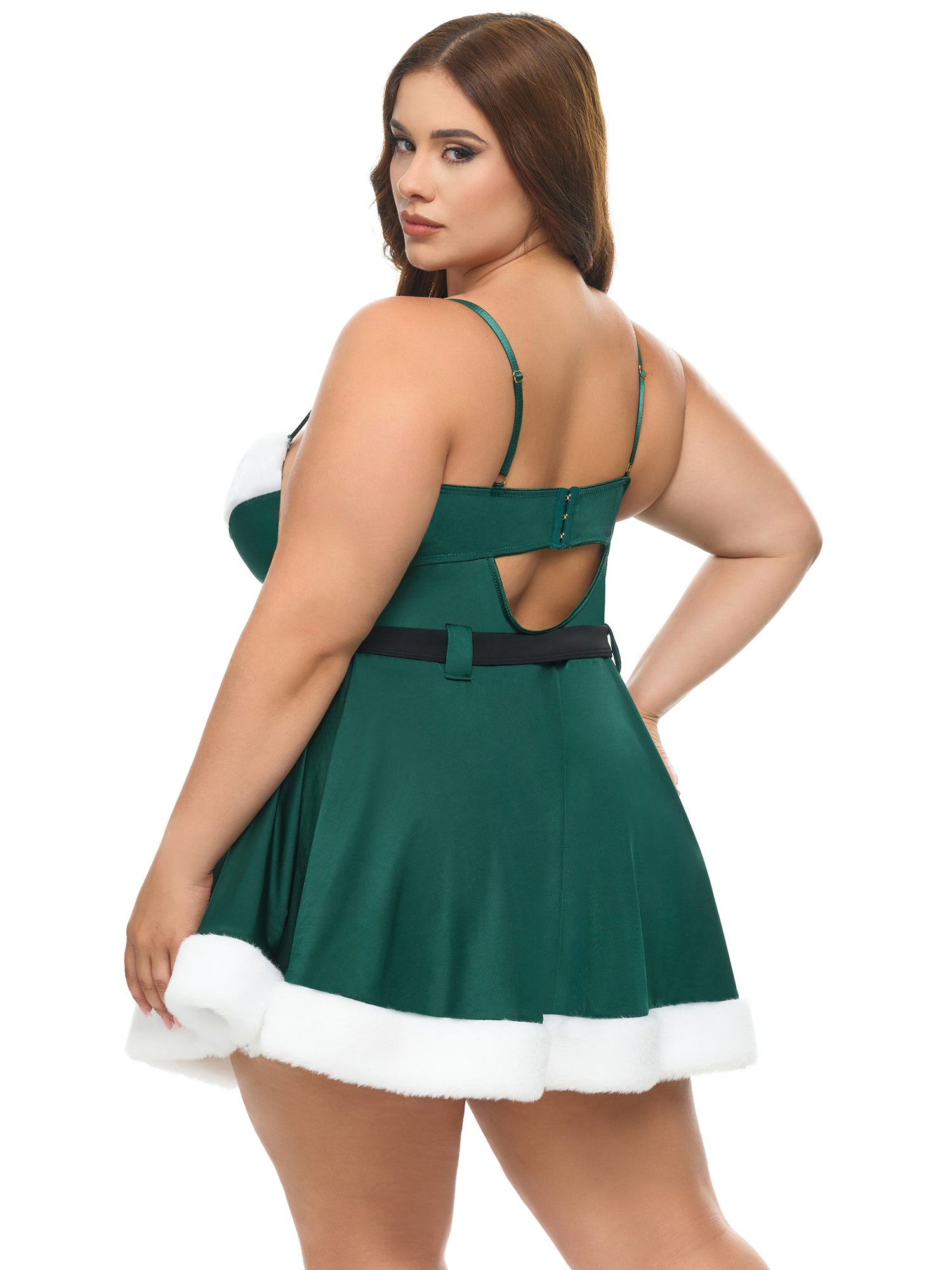 Vixen Christmas Padded Cups Babydoll Dress