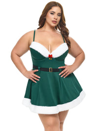 Vixen Christmas Padded Cups Babydoll Dress