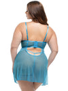 Queen Emma Flyaway Babydoll Beach Blue
