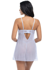 Queen Elsie Sheer Babydoll Brunnera Blue