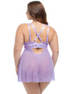 Queen Stassi Sheer Babydoll Purple Lavendula