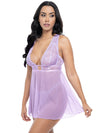 Stassi Sheer Babydoll Purple Lavendula