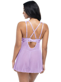 Stassi Sheer Babydoll Purple Lavendula