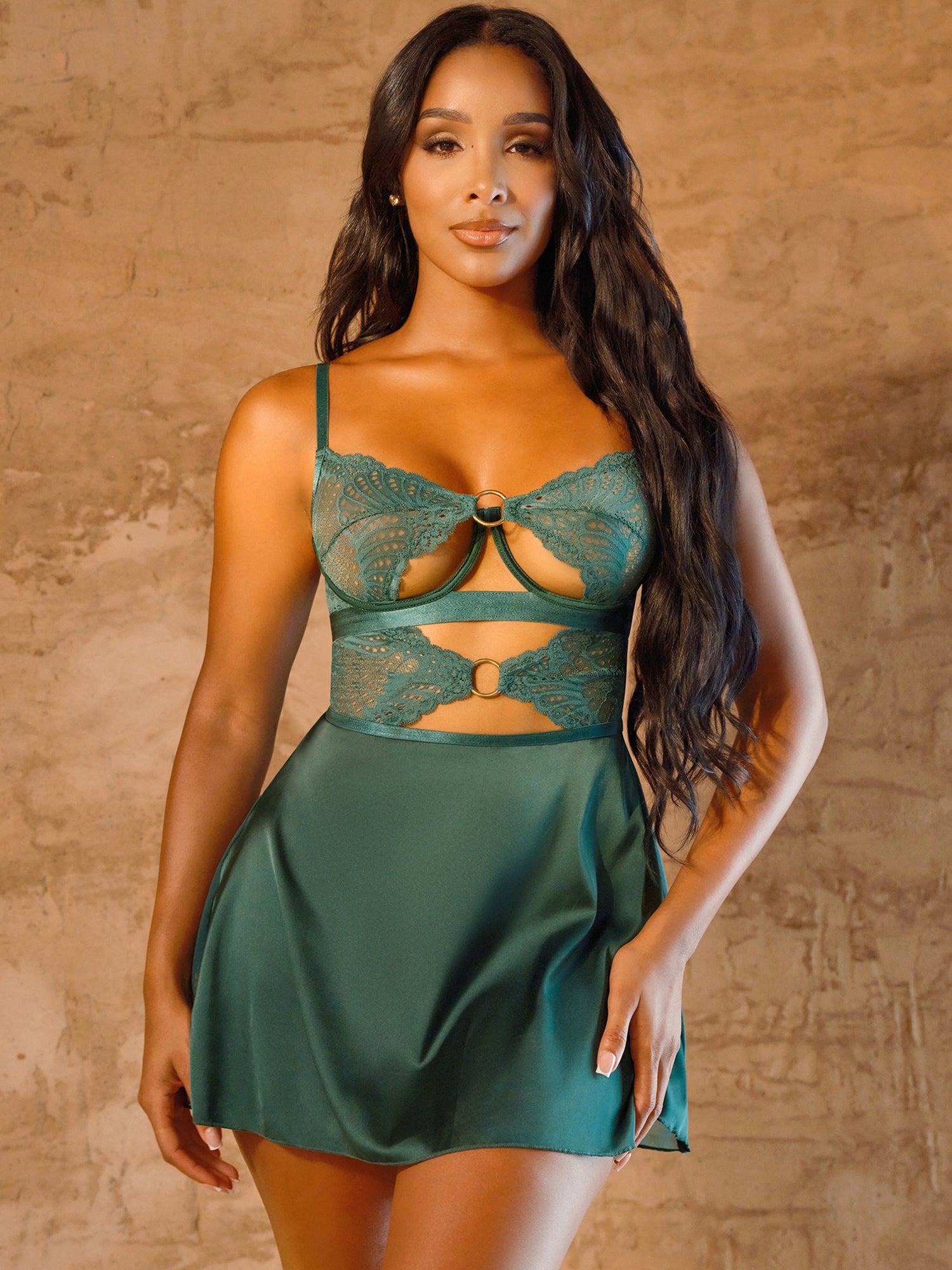 Darlene Open Cups Chemise