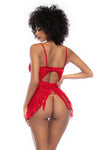 Mapale Playful Apron Style Babydoll Red-Rebel Romance