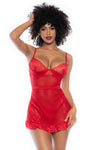 Mapale Playful Apron Style Babydoll Red-Rebel Romance