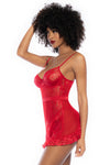 Mapale Playful Apron Style Babydoll Red-Rebel Romance