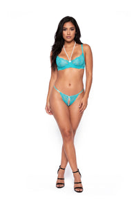 Escante Pearl Necklace Bra Set