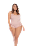 Mapale Lounge Plus Size French For Love Sleep Romper Rose-Rebel Romance