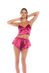 Mapale Lounge Two Piece Pajama Set Sparkling Fuchsia