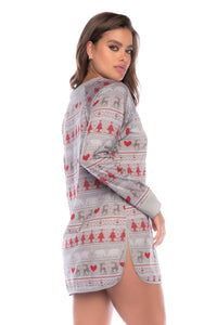 Mapale Lounge Let it Snow Sleep Tee