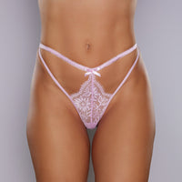 Allure Lingerie Adore Dreaming Lace Thong Pink