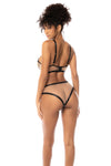 Mapale Havana Sheer Mesh Illusion Caged Bra Set Nude/Black-Rebel Romance