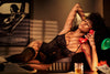 Mapale Yours Truly Flirty Lace Bustier Set Black-Rebel Romance