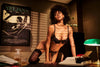 Mapale Eyelash Lace Garter Underboob Bra Set Black-Rebel Romance